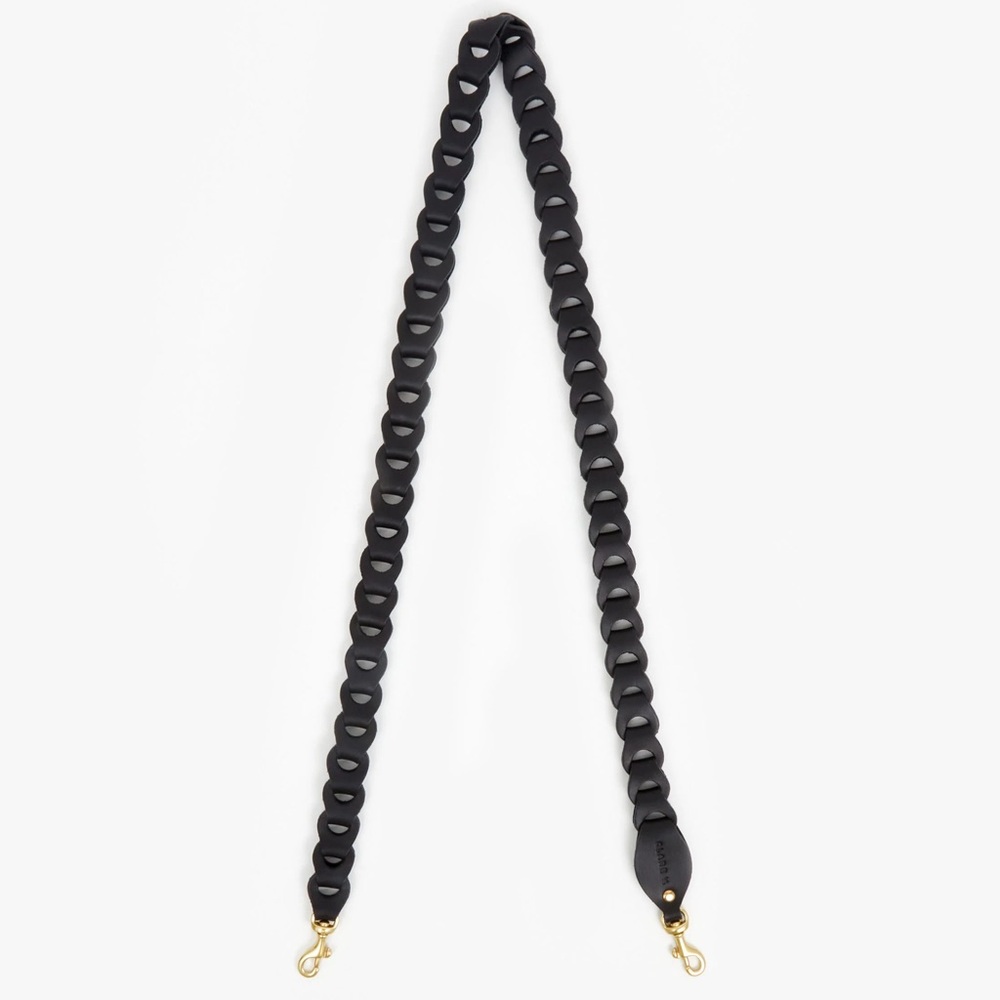 CLARE V Black Crossbody Strap